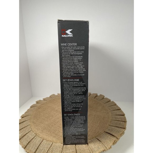 KALORIK Wine Center Opener Preserver Vacuum Seal and Charging Base NEW in Box - Picture 13 of 15